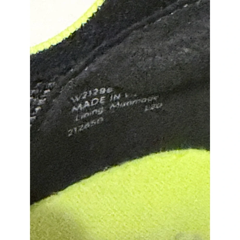 Cole Haan Zerogrand Women 9B Gray Neon Green Knit Slip On Sneakers W21296